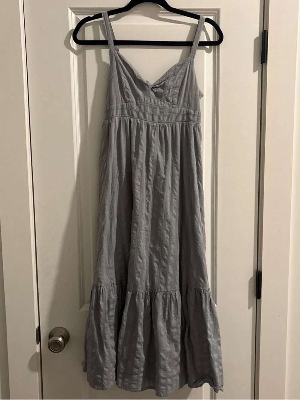 Gentle Fawn Shae Front Twist Maxi Dress Gray size XS - Picture 2 of 8